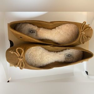Ugg Lena Ballet 🩰 Flat Size 8.5M Chestnut